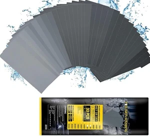 33 Pcs 11 Grade Abrasive sanding paper,Emery cloth Sandpaper for car bodywork - Picture 1 of 9