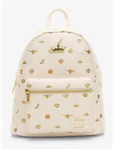 Borsa Zaino Loungefly Disney Village Icons Crema Q Nuova con etichette Fai un'offerta - Foto 1 di 2