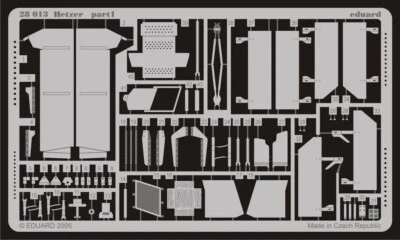 JAGDPANZER 38 (t) HETZER 1/48 FOTOINCISIONI EDUARD 28013 PER KIT TAMIYA - Immagine 1 di 2