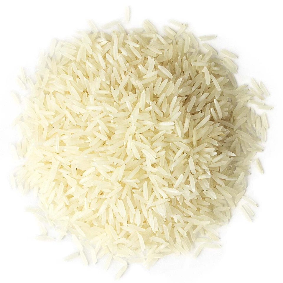 Arroz blanco Basmati orgánico — sin OGM, crudo, sin irradiar, kosher, vegano, a granel Foto 1 de 4