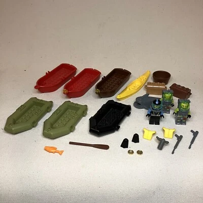Lego Minifigure BOAT, RAFT, SHARK, DEEP SEA, PIRATE Mixed Lot - Image 1 of 4