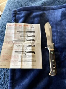 New In Box PUMA Vintage 6377 White Hunter Knife NO Sheath - Picture 1 of 12