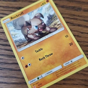 Rockruff 14/30 - Lycanroc & Alolan Raichu Entrenadores Kit Casi Nuevo Promo Pokemon - Imagen 1 de 2