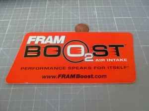 FRAM BOOST RACING STICKER DECAL ORIGINAL OLD STOCK - Bild 1 von 1