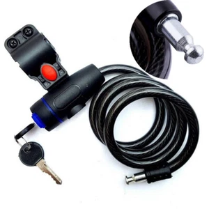 Bicycle Lock Security Locker Hardware Cycling Bike Steel Durable Anti Theft Key - Picture 1 of 9