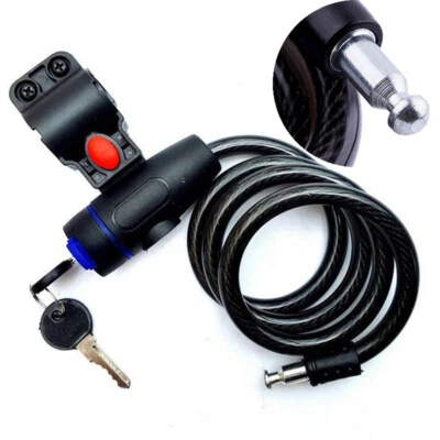 Bicycle Lock Security Locker Hardware Cycling Bike Steel Durable Anti Theft Key - Image 1 of 4