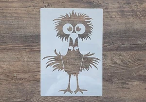 Schablone Vogel Wilbert witzig Comic ST-1010725 Vogel Wandtattoo Malerei - Bild 1 von 5