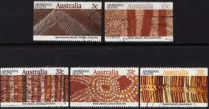1987 Australia Aboriginal Crafts Set Of 5 Good To Fine Used - Picture 1 of 1