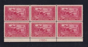 1925 Sc 618 Lexington-Concord MNH XF JUMBO OG plate block (4K - Picture 1 of 2