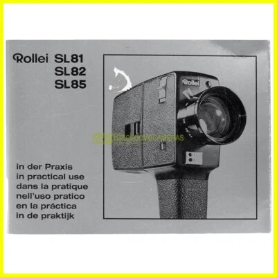 Manuale originale Rollei SL81 SL82 SL85 Libretto istruzioni italiano EN DE FR ES - Image 1 of 2