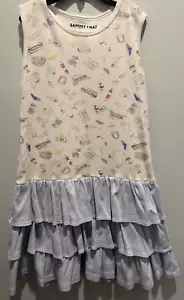SAMMY+NAT NANTUCKET ISLAND PRINT SLEEVELESS DRESS-SIZE: 6 YEARS-EXCELLENT COND! - Picture 1 of 3