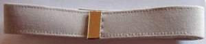 Vanguard U.S. Navy Belt: Khaki Polywool w/ 24K Gold Tip 44 x 1.25 inches - Picture 1 of 6