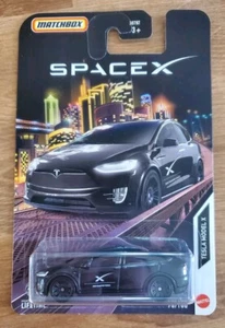 2024 Matchbox Tesla Model X SPACE X Black - Picture 1 of 8