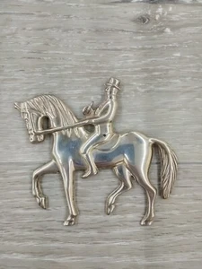 1979 Gorham Sterling Silver Christmas Ornament Man on Horseback Horse w/Box - Picture 1 of 2
