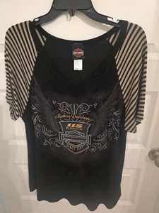 Harley Davidson 115th Year Anniversary SS BLING Damenshirt Größe 1X - Bild 1 von 5