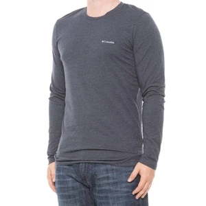 Camiseta Columbia Sportswear Sólida Tri-Mezcla - Manga Larga Colegial Azul Marino Talla L - Imagen 1 de 8
