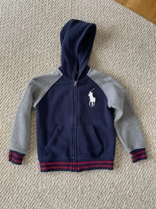 Polo Ralph Lauren Full Zip Hoodie Jacket Boys 5 Toddler - Picture 1 of 4