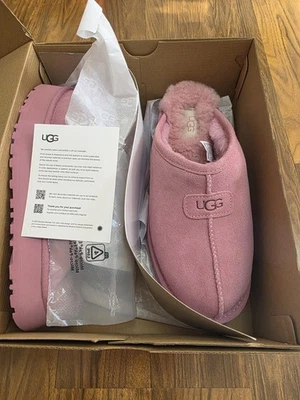 Zapatilla deslizante UGG Discoquette, talla 9W, orquídea polvorienta, nueva con caja Foto 1 de 4