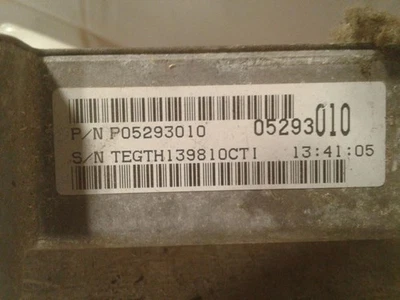 Chasis ECM Transmisión Izquierda Compartimiento Motor Se Adapta a 96 AVENGER 1337580 Foto 1 de 3