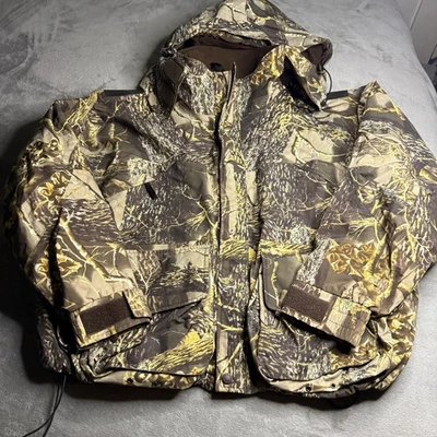 Cabelas Camo Jacket Gore-Tex Men XXL Seclusion Backwater Nylon Hunting Hooded - Image 1 of 4
