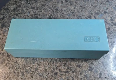 Lebo Audio Cassette Hard Plastic Storage Box Case Holder Holds 15 Tapes W/tapes! - Image 1 of 4