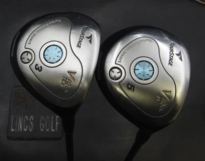 Set of 2 Ladies Bridgestone TourStage ViQ CL 3&5 Woods Ladies Graphite Shafts - Image 1 of 4