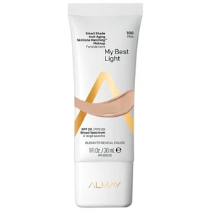 Almay Smart Shade Anti-Aging Skin Tone Matching Makeup, 100 My Best Light, 0.094 - Picture 1 of 1