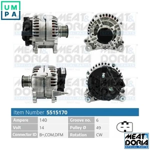 ALTERNATOR 5515170 FOR SKODA OCTAVIA/III/Combi YETI KODIAQ VW FUSCA GOLF  SEAT - Picture 1 of 9