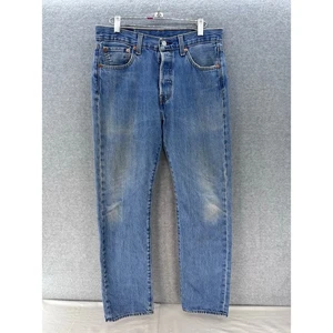Levi's 501 Herren Gr. 30 x 32 Medium Wash gerader Schnitt Jeans klassisch 4 Knöpfe - Bild 1 von 7