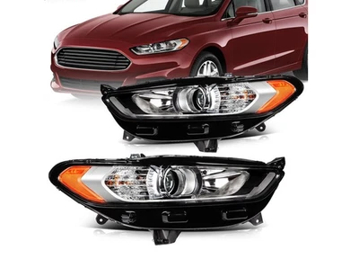 Fit for 2013-2015 2016 Ford Fusion w/Projector Headlights Assembly Left+Right - Изображение 1 из 4