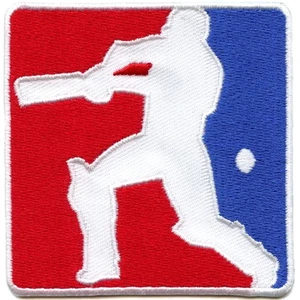 Cricket Sports Logo Patch Hobby Competitive League Embroidered Iron On - Picture 1 of 2