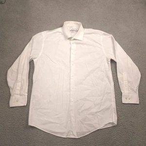 Camicia elegante uomo Calvin Klein slim fit 16,5-32/33 bianco cotone elasticizzato LS - Foto 1 di 11