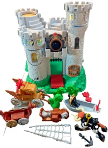 Vintage Fisher-Price 1994 Great Adventures Castle Playset Castle w/accessories - Picture 1 of 19