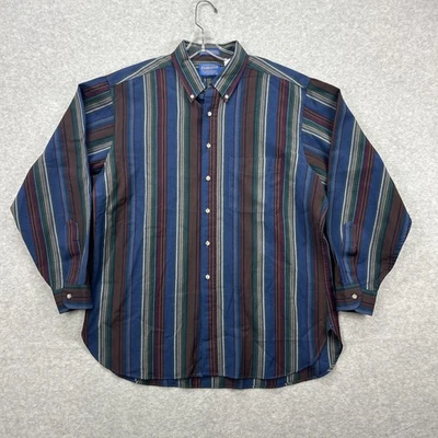 Camisa De Colección Sir Pendleton Para Hombres XL Larga Azul Rayas Lana Virgen EE. UU. Retro Años 90 Foto 1 de 4