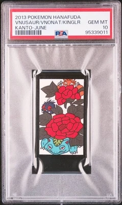 [PSA10] Venusaur Venonat Kingler Pokemon Hanafuda Kanto 151 Nintendo 2013 Bandai - Image 1 of 2