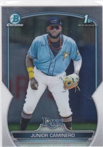 2023 Bowman Chrome Prospects Junior Caminero Tampa Bay Rays #BCP-61 - Picture 1 of 2