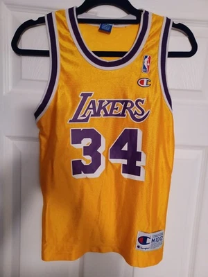 Shaquille O'Neal Los Angeles Lakers #34 Youth Champion Jersey - Medium (10-12) - Image 1 of 4