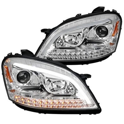 Fits 2006-2008 Mercedes W164 Ml320 Ml350 Ml500 Led Strip Projector Headlights - Image 1 of 4