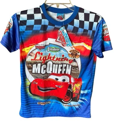 Camiseta Disney Cars Lightning Mcqueen Niño Pequeño Talla XL 100% Poliéster Foto 1 de 3