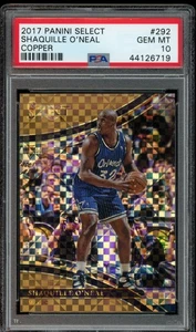 2017 Panini Select SHAQUILLE O'NEAL #292 Copper Prizm /49 PSA 10 GEM Pop 5 - Picture 1 of 2