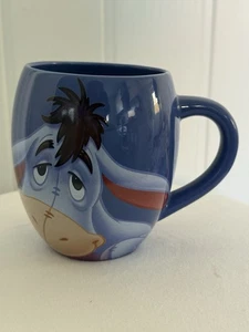 Disney Tams Eeyore Winnie The Pooh Blue Barrel Mug Tea Coffee Large Collectible - Picture 1 of 6