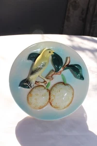 Vintage Napco Japan 3-D Gold Finch B2212 Mini 4.5" Wall Plate Porcelain - Picture 1 of 23