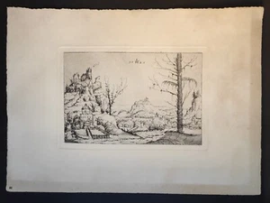 Landscape with a castle, Hirschvogel, Staatsdruckerei Berlin, Stampa 1950 - Picture 1 of 10