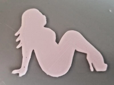 Choose Color RC 1/10 Scale Mudflap Thick Girl Mud Flaps Rock Crawler Accessories - Image 1 of 2