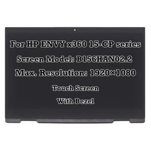 Conjunto de digitalizador de pantalla táctil LCD FHD de 15,6"" para HP Envy x360 15-cp0xxx - Imagen 1 de 6