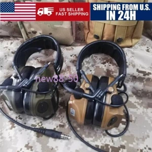 In US!! TCA Comtac-III C3 Tactical Headset Peltor Helmet Noise Reduct Headphone - Picture 1 of 15