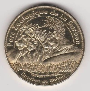A 2011 TOKEN MEDAILLE ARTHUS-BERTRAND -- 13 330 PARC ZOOLOGIQUE LA BARBEN LIONS - Picture 1 of 2
