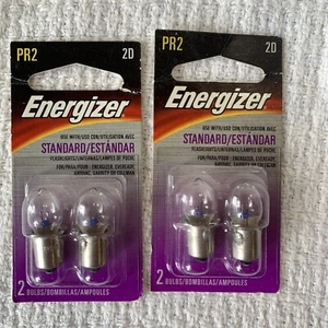 Lot of 2 New in Package Energizer PR2 Standard Mini Flashlight Bulbs 2D 2003  - Picture 1 of 7