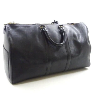 Louis Vuitton Epi Keepall 45 Traveling Bag Unisex Bag LV Black M59152 Rank AB - Picture 1 of 24