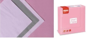 Set 50 Pezzi Tovaglioli da Tavola Carta Simil Tessuto 2 Veli Rosa 33 x 33 cm - Foto 1 di 1